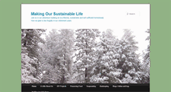 Desktop Screenshot of makingoursustainablelife.com