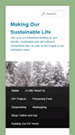 Mobile Screenshot of makingoursustainablelife.com