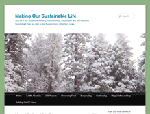 Tablet Screenshot of makingoursustainablelife.com